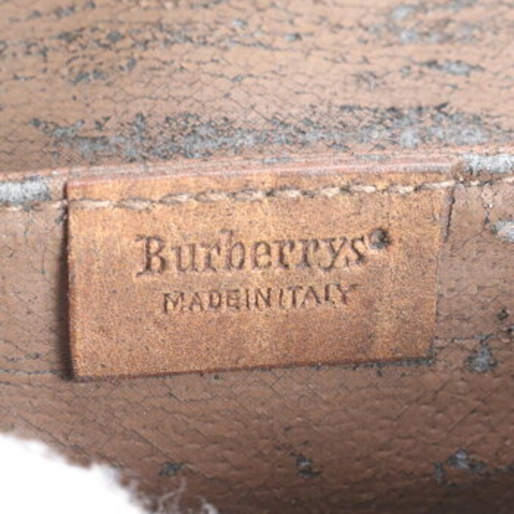 Burberry Nova Check Leather Waist Bag Pouch Shoulder Brown - Picture 8 of 9